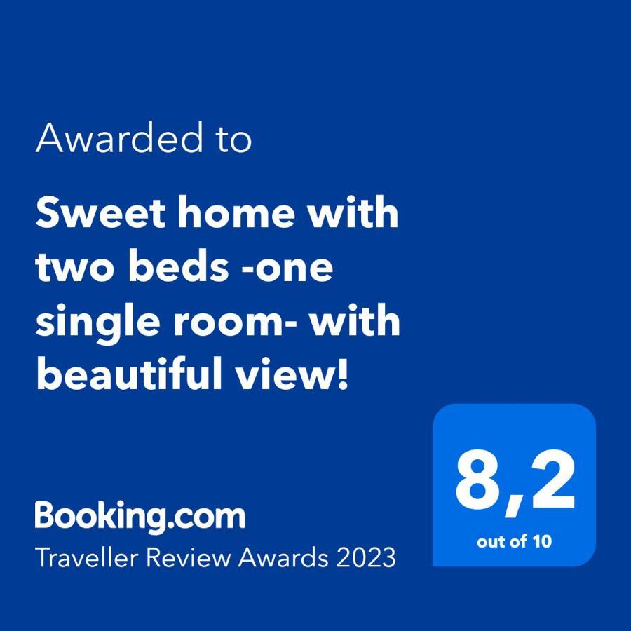 Sweet Home With Two Beds -One Single Room- With Beautiful View! Agia Marina  Zewnętrze zdjęcie
